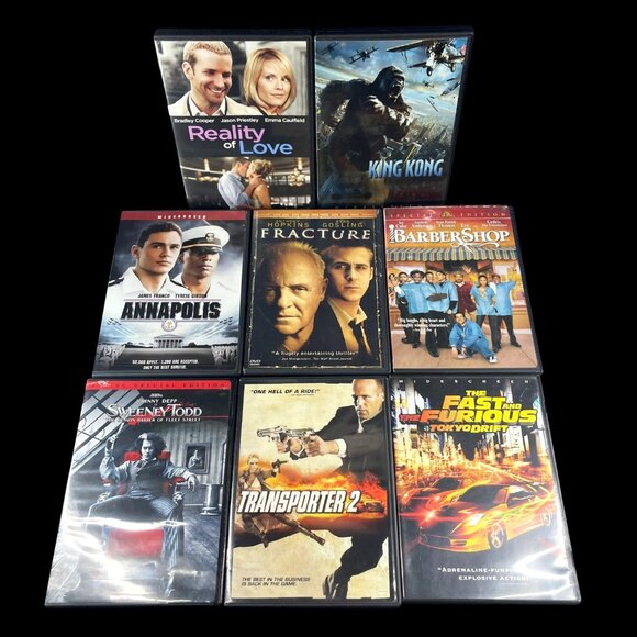 DVD Movie Collection: Reality Of Love King Kong Fracture Annapolis Barbershop Sw - Picture 1 of 3